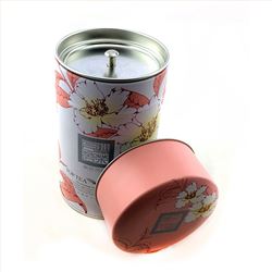 双盖圆形茶叶铁罐