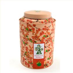 圆柱形绿茶铁罐