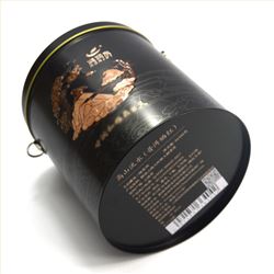 圆形普洱茶铁罐