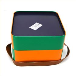 带手提礼品饼干铁盒