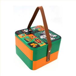 带手提礼品饼干铁盒 带手提礼品饼干铁盒