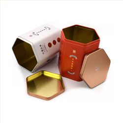 100g六角形茶叶铁罐