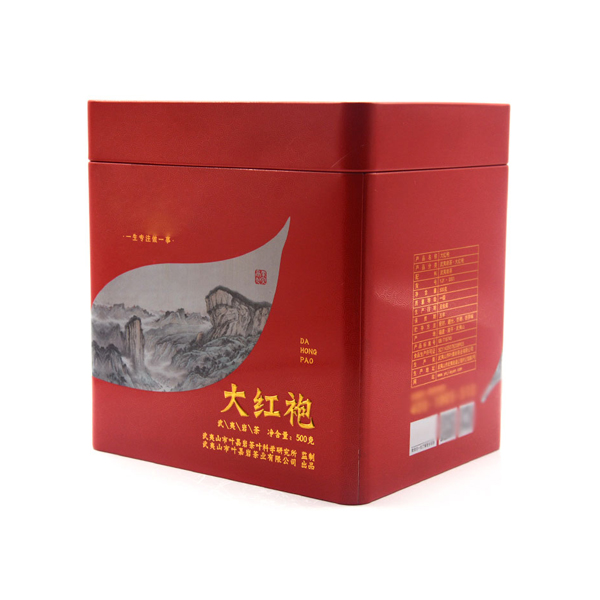 大红袍茶叶铁盒