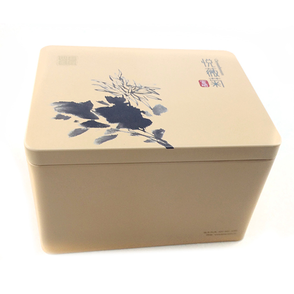 方形菊花茶铁盒