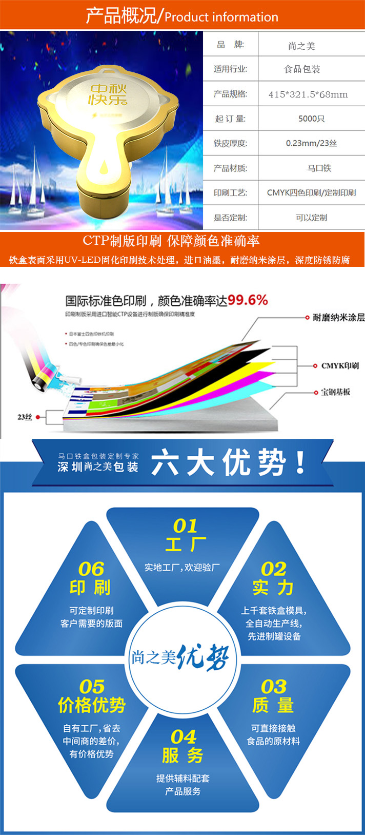 锅形月饼铁盒