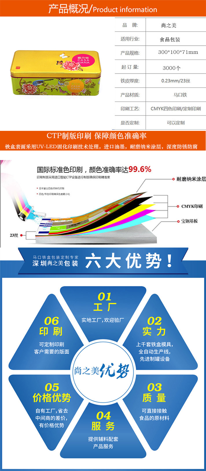 长方形月饼铁盒