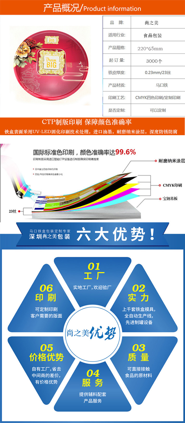 圆形月饼铁盒