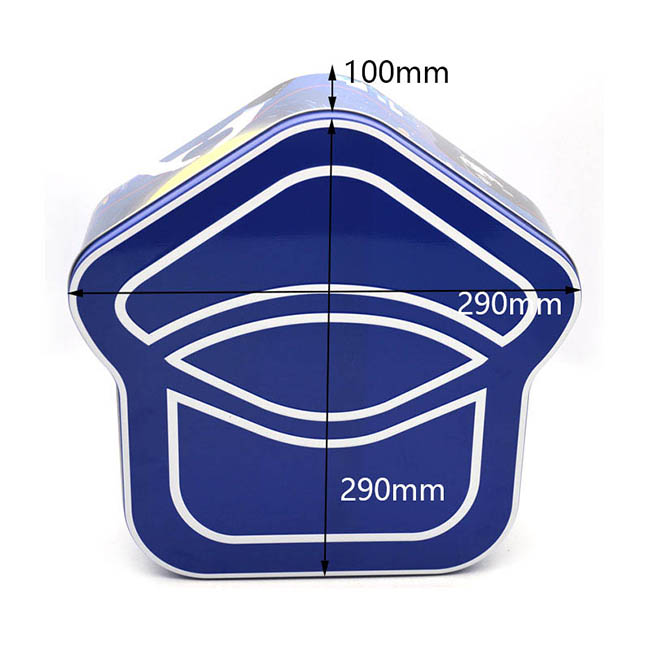 定制房屋形状糖果铁盒尺寸